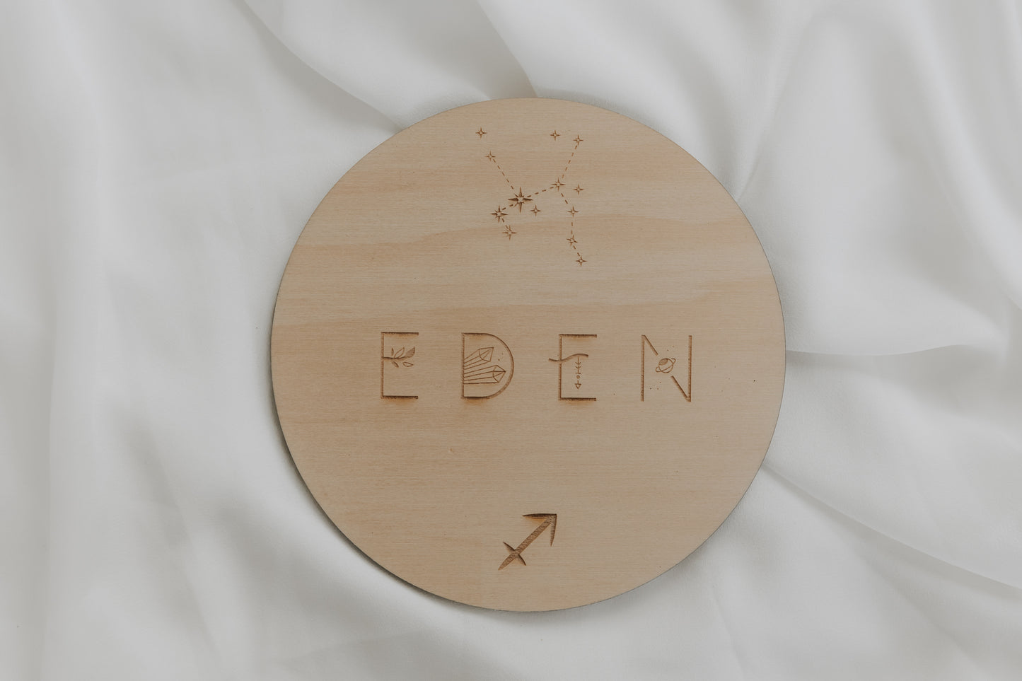 Celestial Zodiac Custom Name Plaque