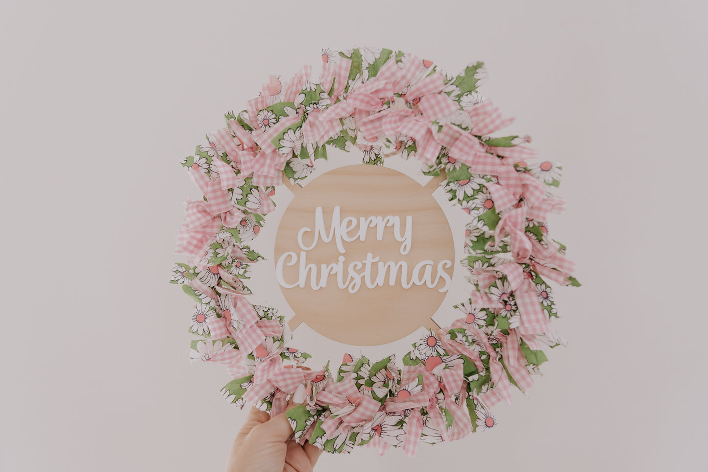 Christmas wreath vintage fabric kit, make your own vintage christmas wreath