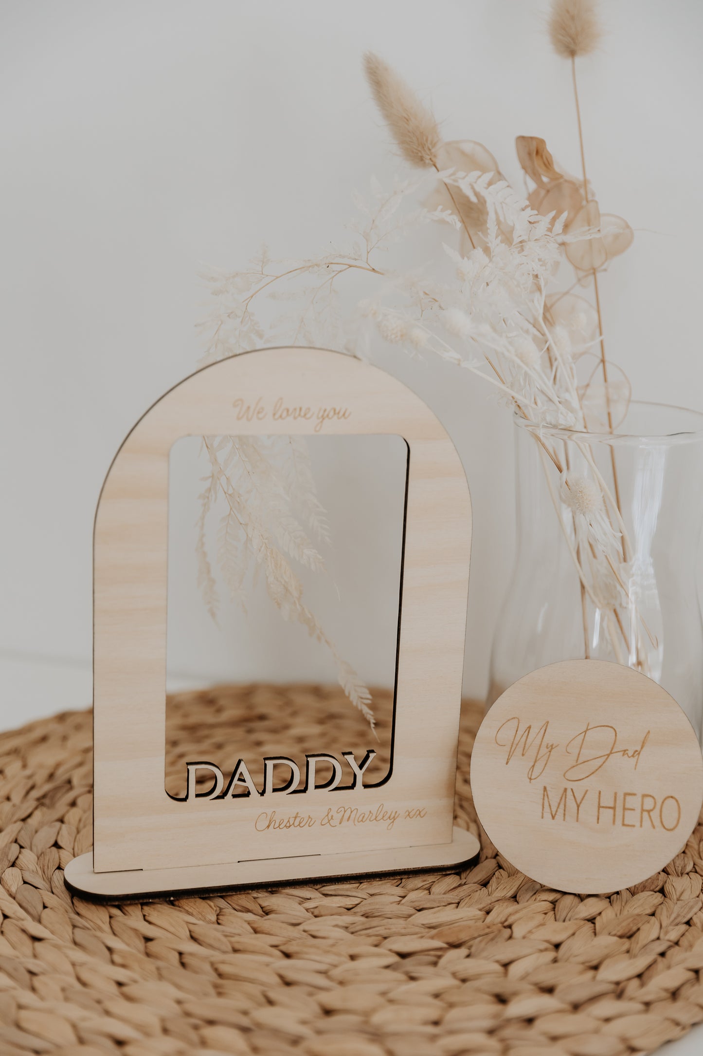 Father's Day Cut Out Arch Photo Frame