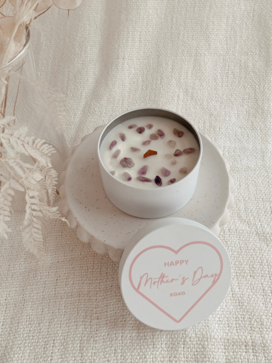 Happy Mother's Day Crystal Candle Tin