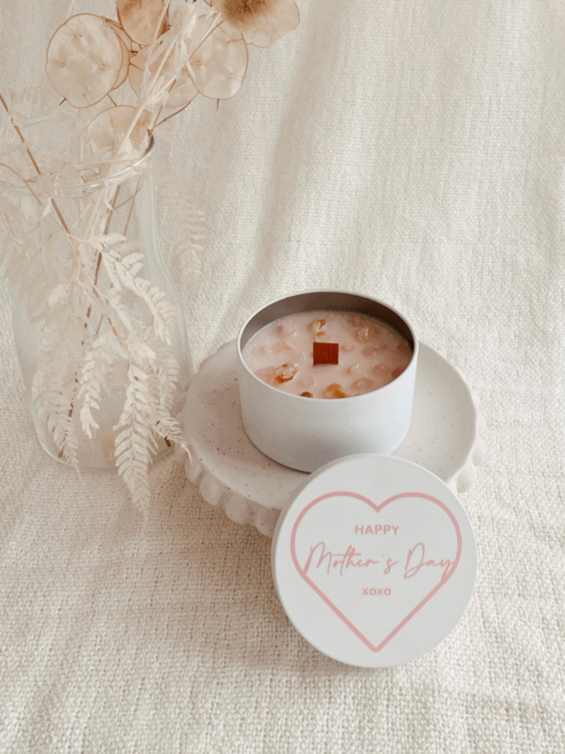 Happy Mother's Day Crystal Candle Tin