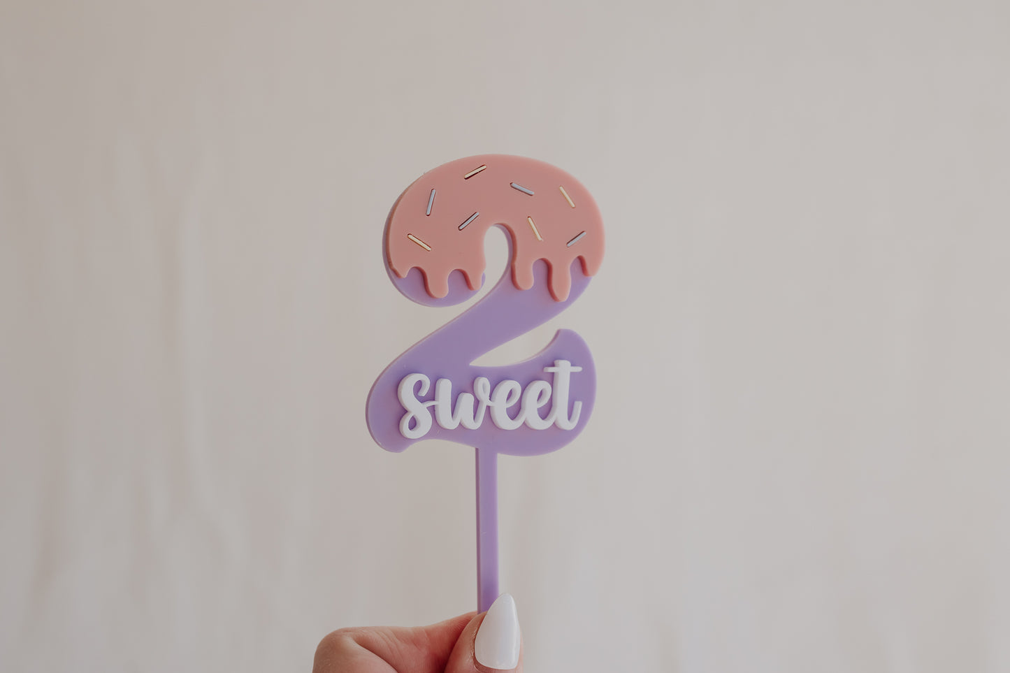 2 Sweet - Second Birthday Cake Topper