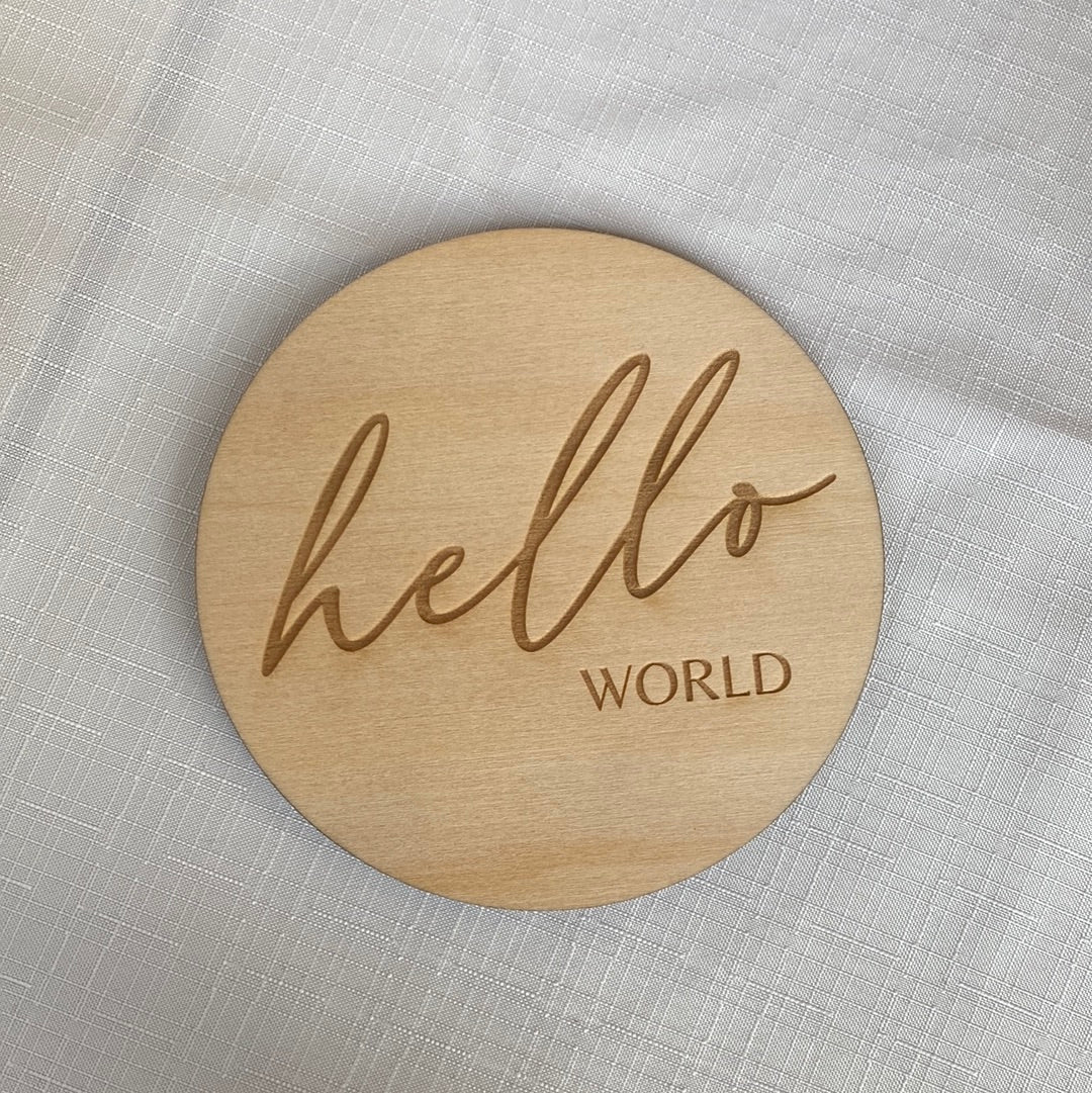 Hello World Announcement Plaque