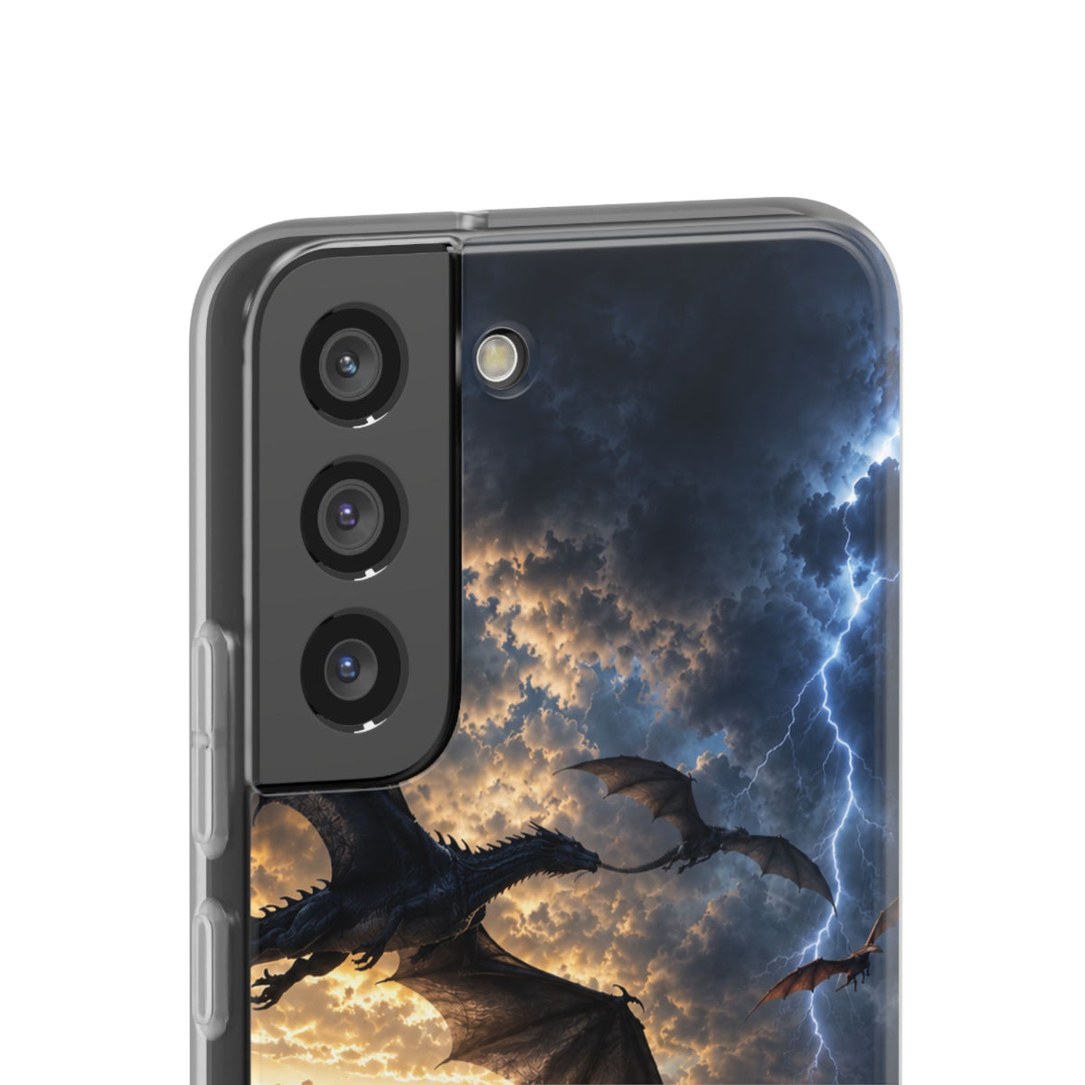 Dragon Storm Phone Case — Fantasy Lightning Sky Flexi Case