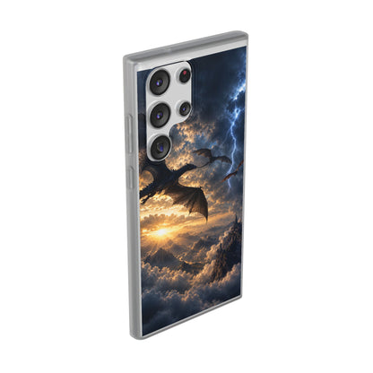 Dragon Storm Phone Case — Fantasy Lightning Sky Flexi Case