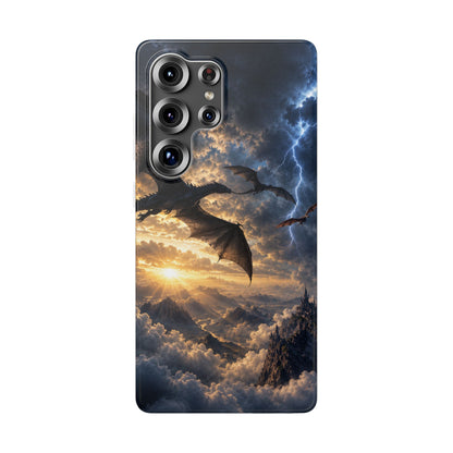 Dragon Storm Phone Case — Fantasy Lightning Sky Flexi Case