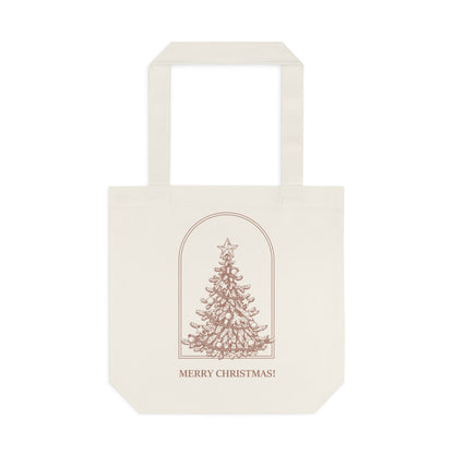 Christmas Tree Tote Bag — Merry Christmas! Holiday Cotton Shopper