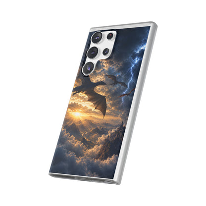 Dragon Storm Phone Case — Fantasy Lightning Sky Flexi Case