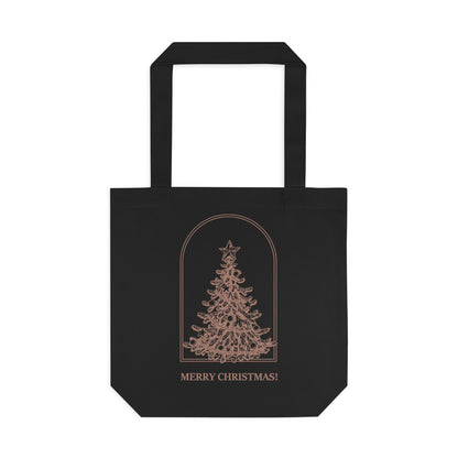 Christmas Tree Tote Bag — Merry Christmas! Holiday Cotton Shopper
