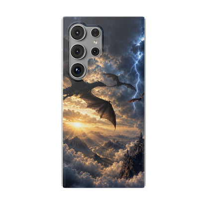 Dragon Storm Phone Case — Fantasy Lightning Sky Flexi Case