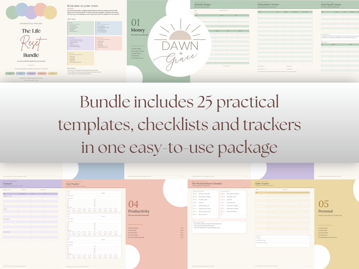 The Life Reset Planner - Digital Download