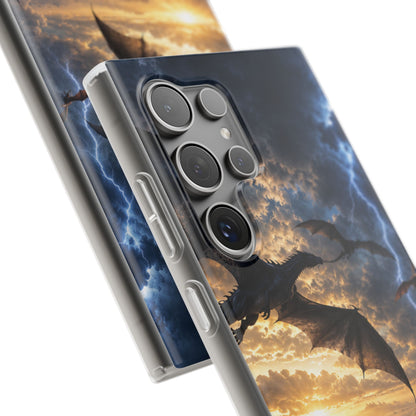 Dragon Storm Phone Case — Fantasy Lightning Sky Flexi Case