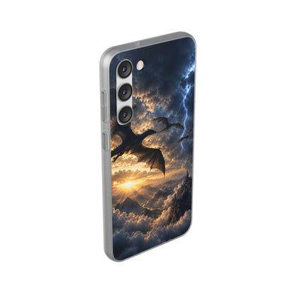 Dragon Storm Phone Case — Fantasy Lightning Sky Flexi Case
