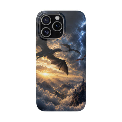 Dragon Storm Phone Case — Fantasy Lightning Sky Flexi Case