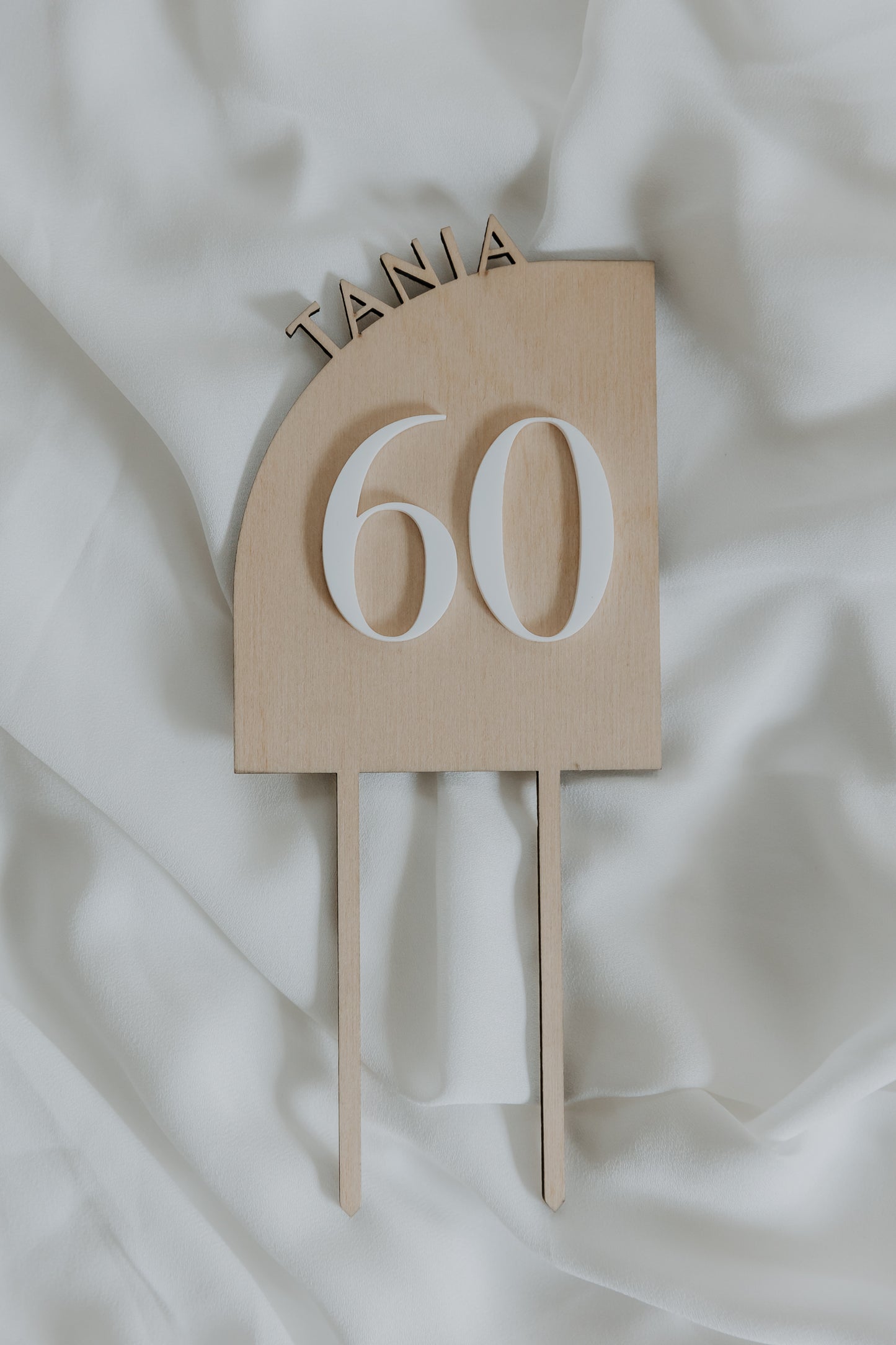 Arch Number Birthday Cake Topper Multiple colour options