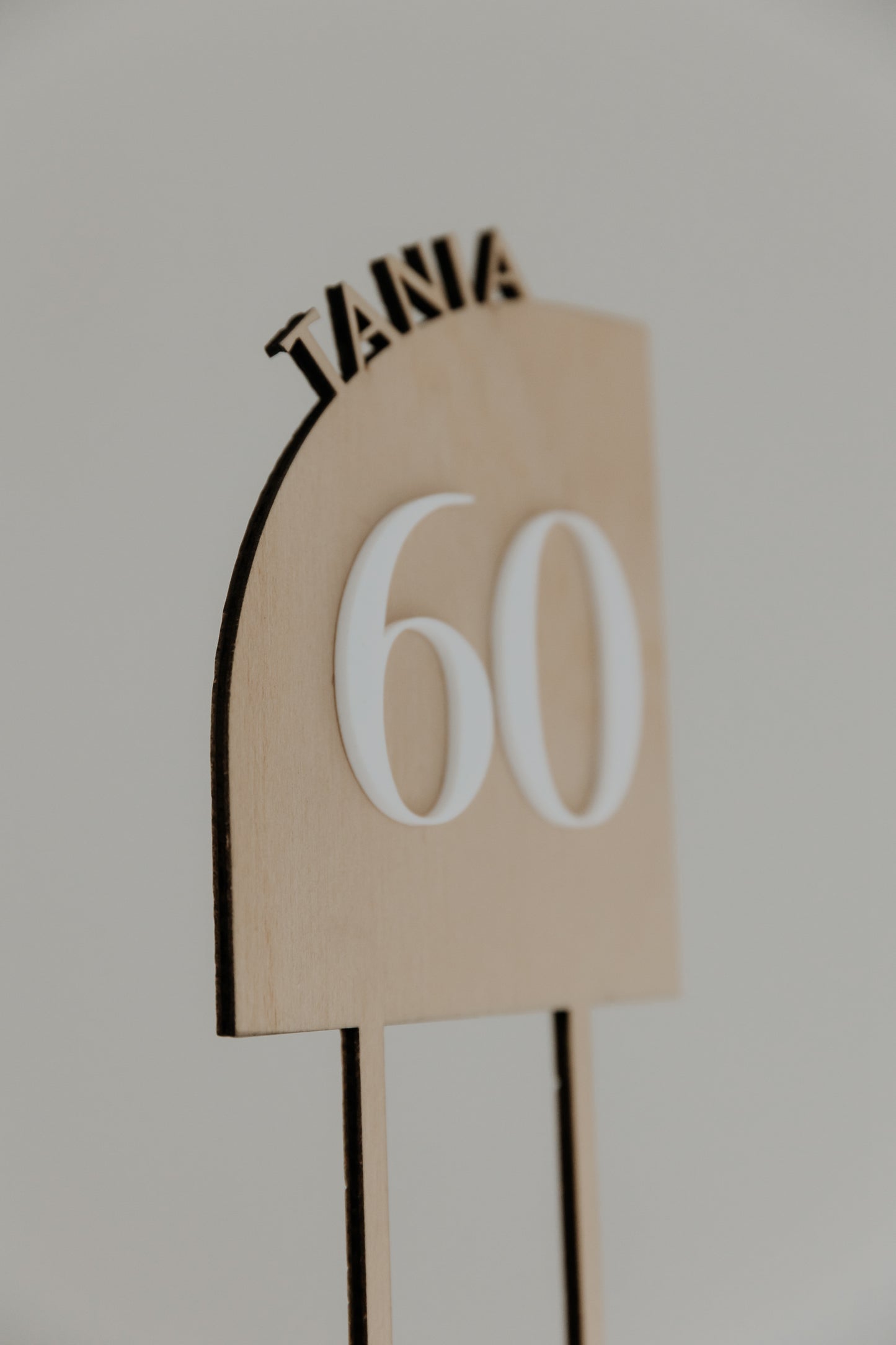 Arch Number Birthday Cake Topper