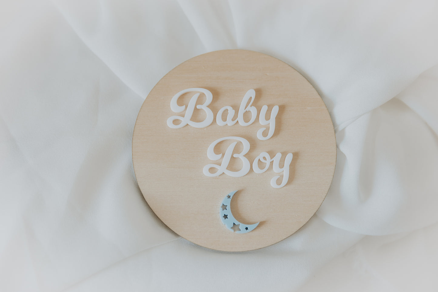 Baby Boy Announcement Disc