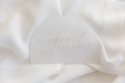 Earthside Baby Acrylic Announcement Plaque