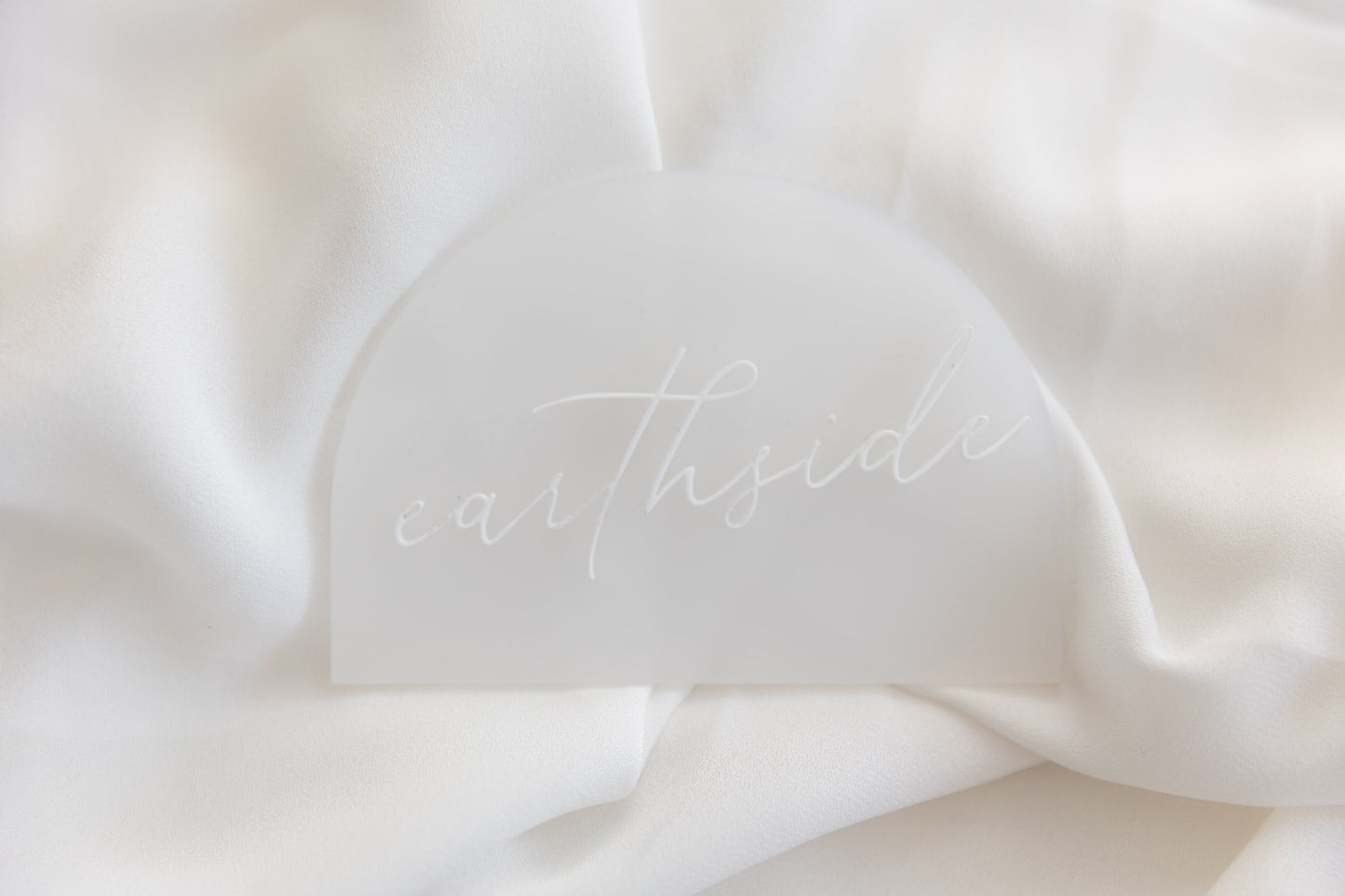 Earthside Baby Acrylic Announcement Plaque