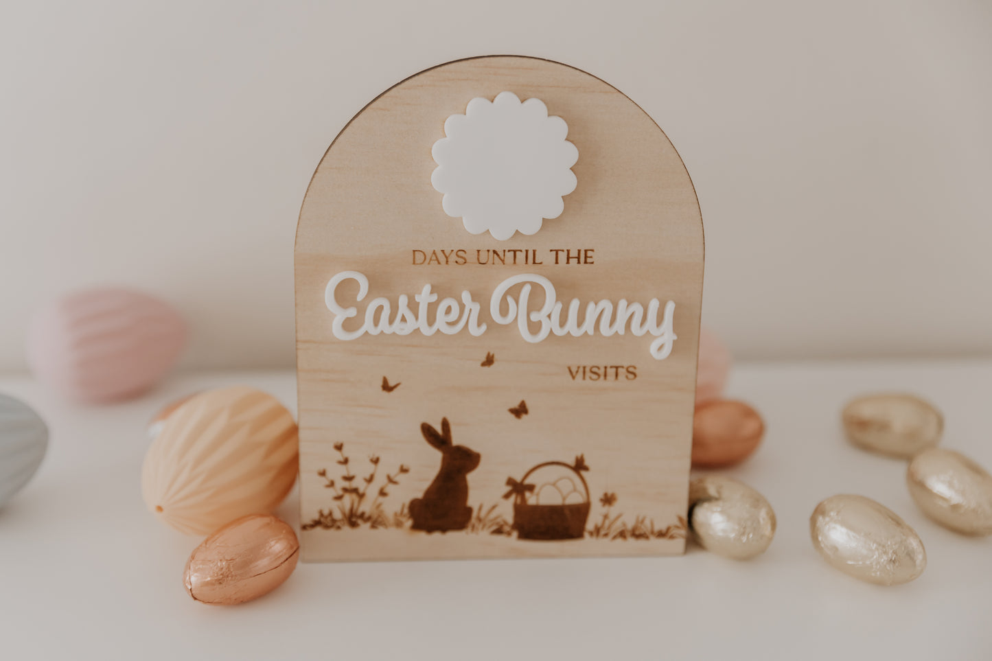 Easter Countdown Sign - Easter Bunny