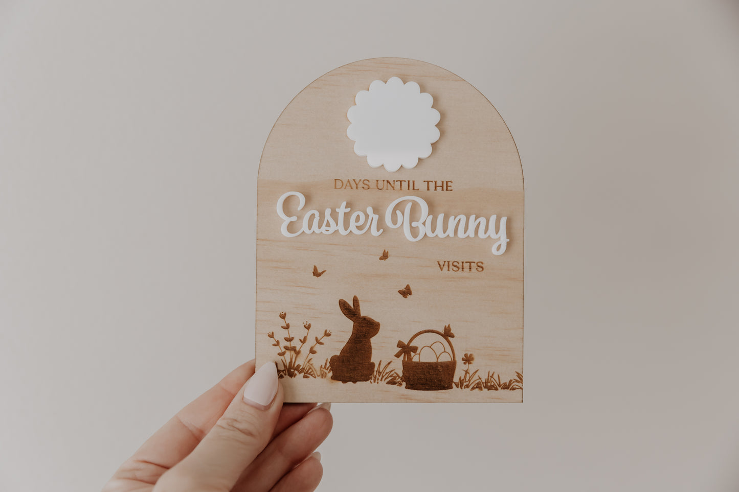 Easter Countdown Sign - Easter Bunny