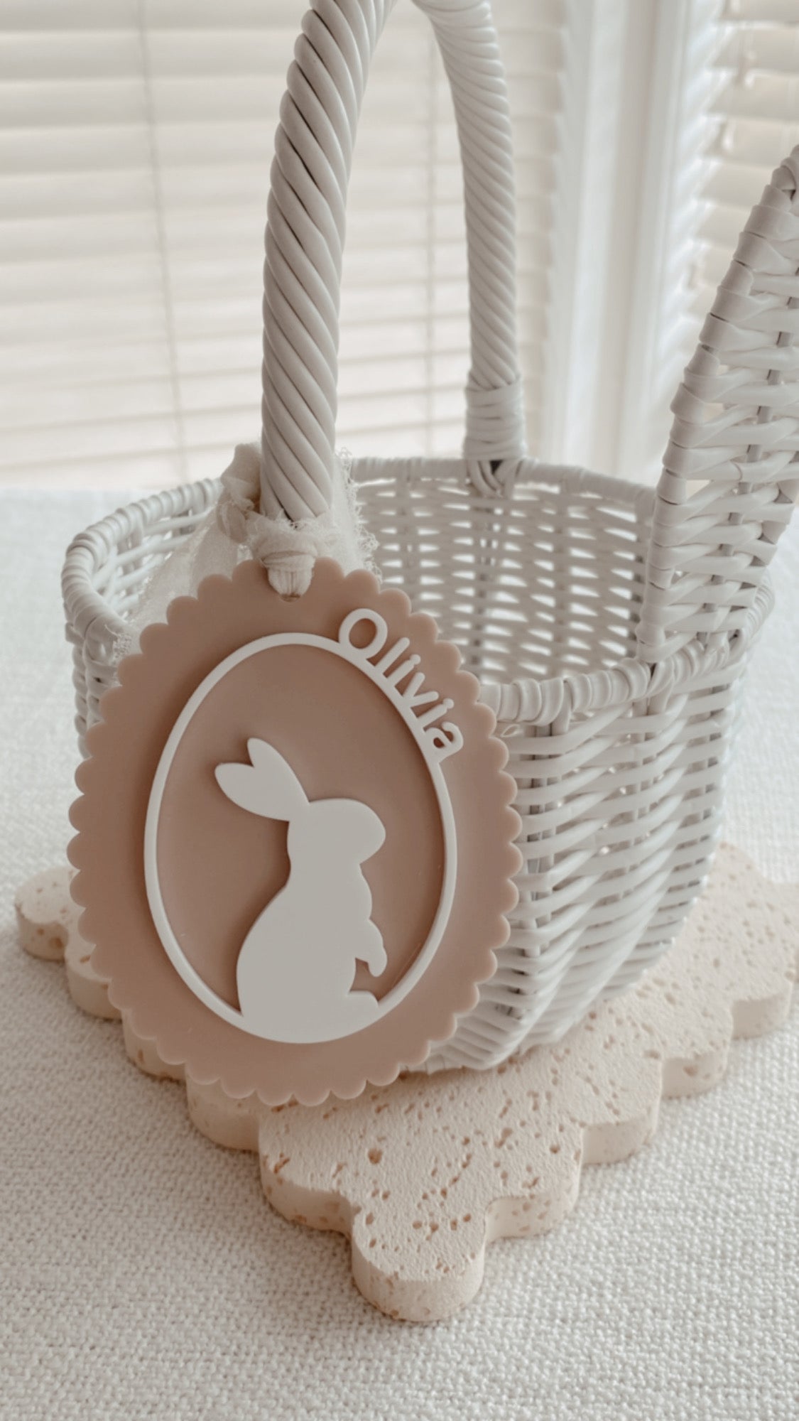 Easter Basket name tag easter bunny