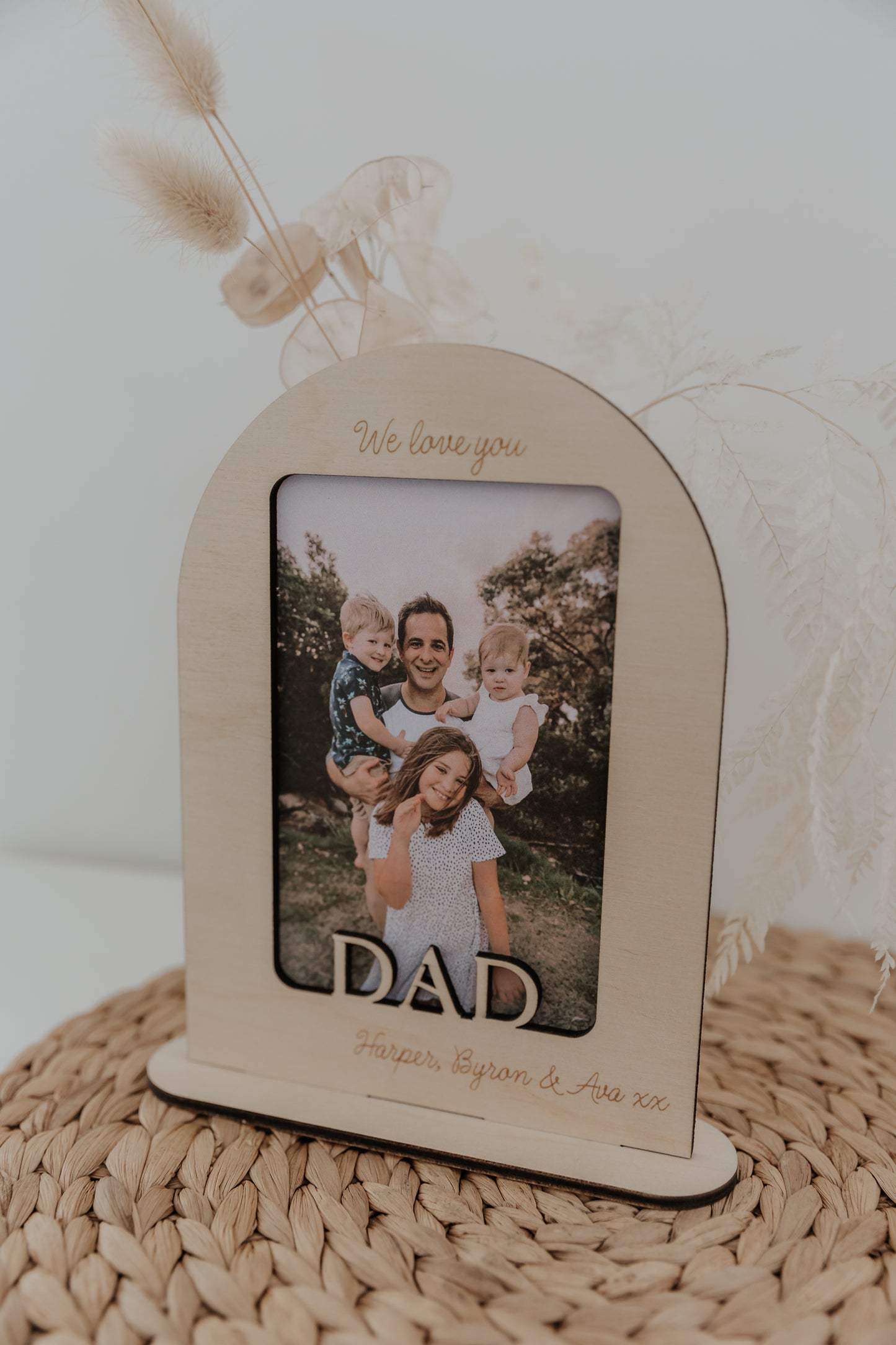 Father's Day Cut Out Arch Photo Frame
