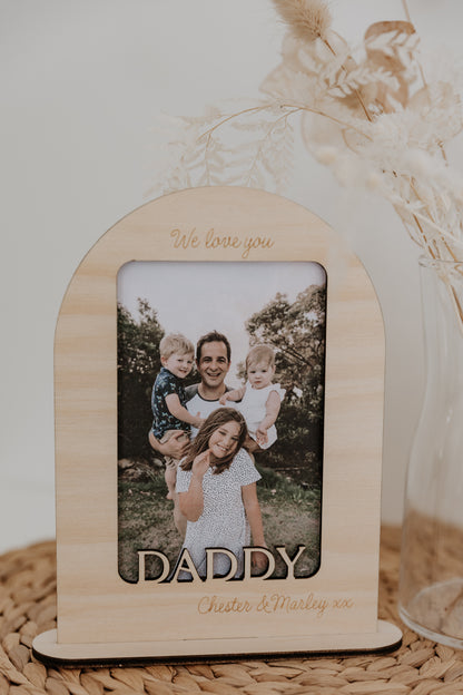 Father's Day Cut Out Arch Photo Frame