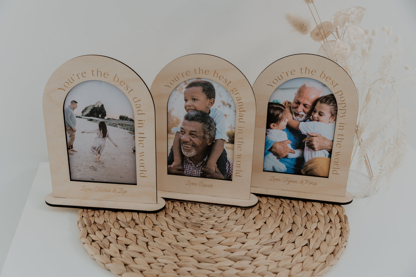 Father's Day 'You're the best' Arch Photo Frames