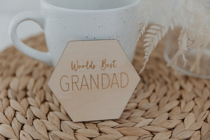 Father's Day Wooden Coasters - Multiple Designs