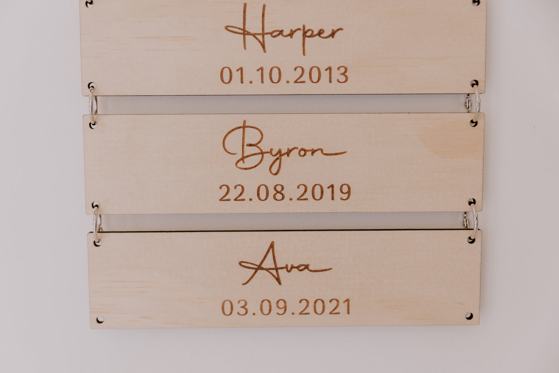 Engraved Grandparent gift - grandkids sign with grandchildren names and birthdays, engraved wooden wall hanging sign for grandparents
