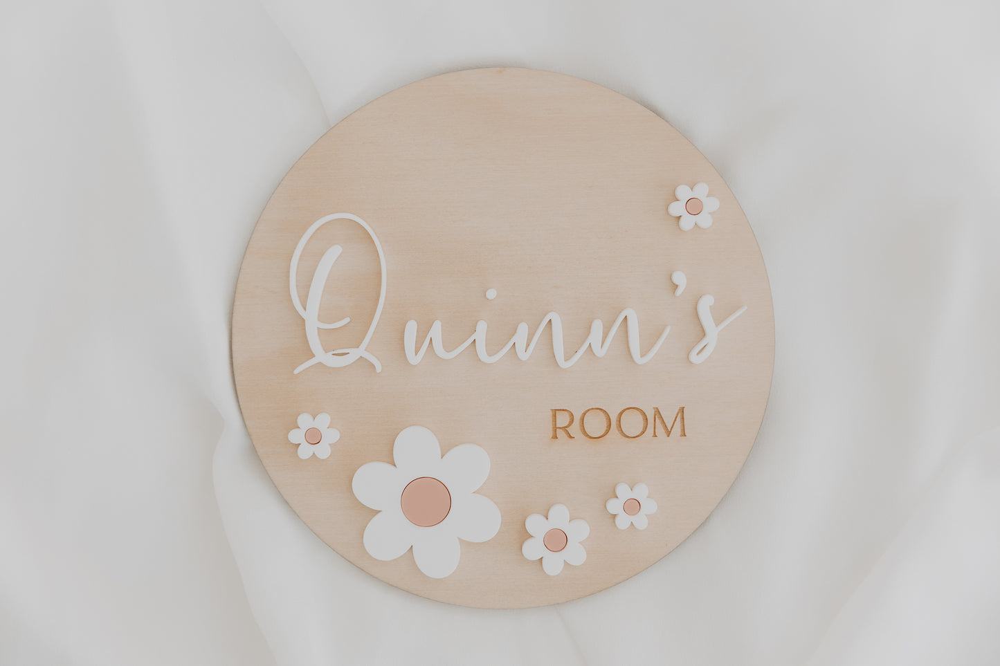 Baby/Kids Bedroom Plaque Acrylic Daisy