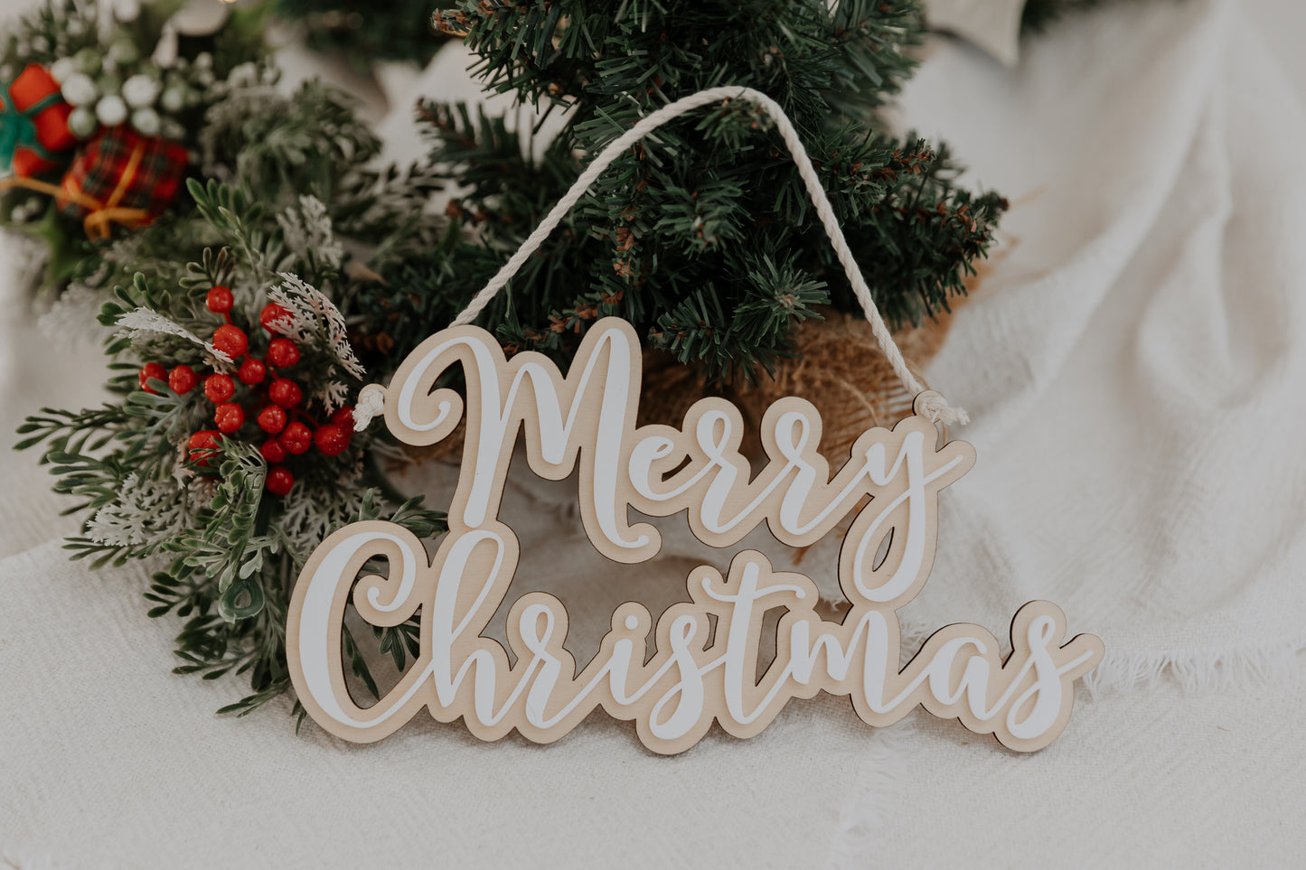 Merry Christmas Hanging Sign