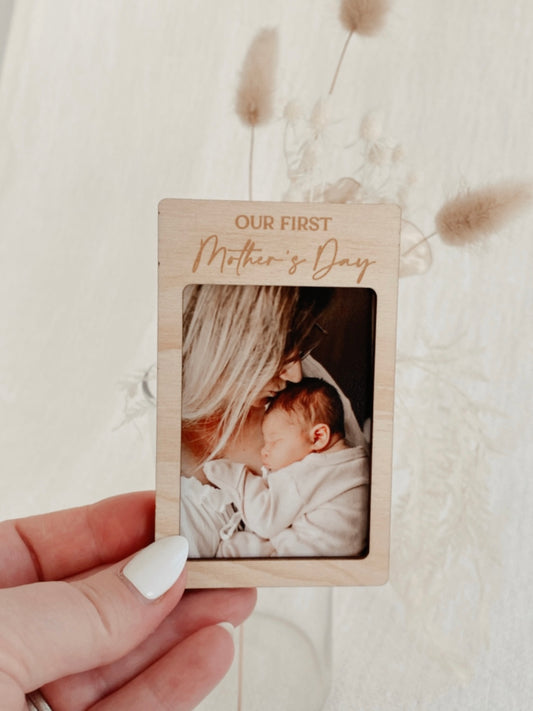 Our First Mother's Day photo fridge magnet