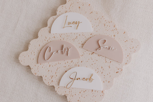 Name Place cards - table guest placements custom event signage