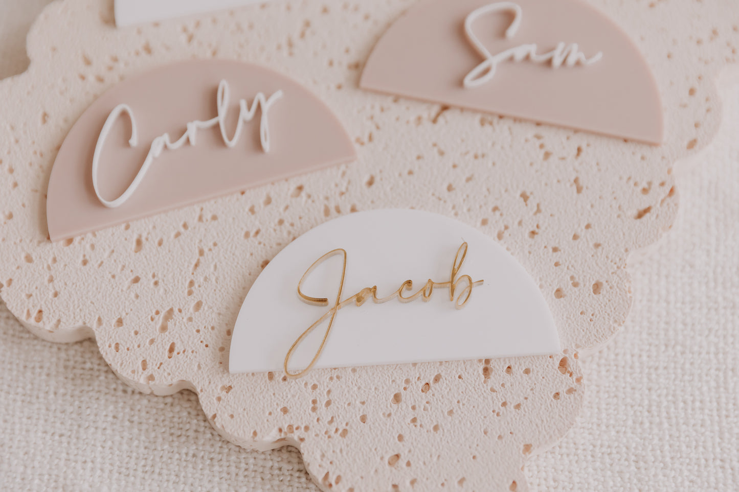 Name Place cards - table guest placements custom event signage