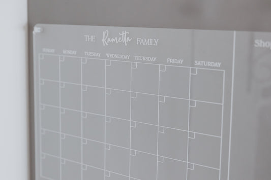 Personalised Monthly Fridge Calendar