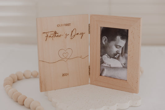 Father's Day Book Style folding Photo Frame - multiple designs