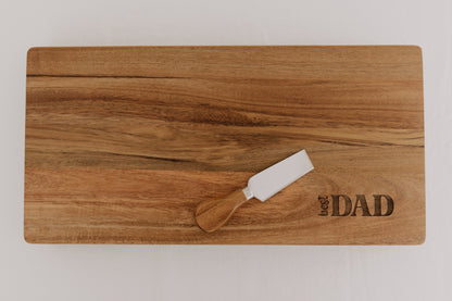 Custom engraved cheese board for fathers day gift