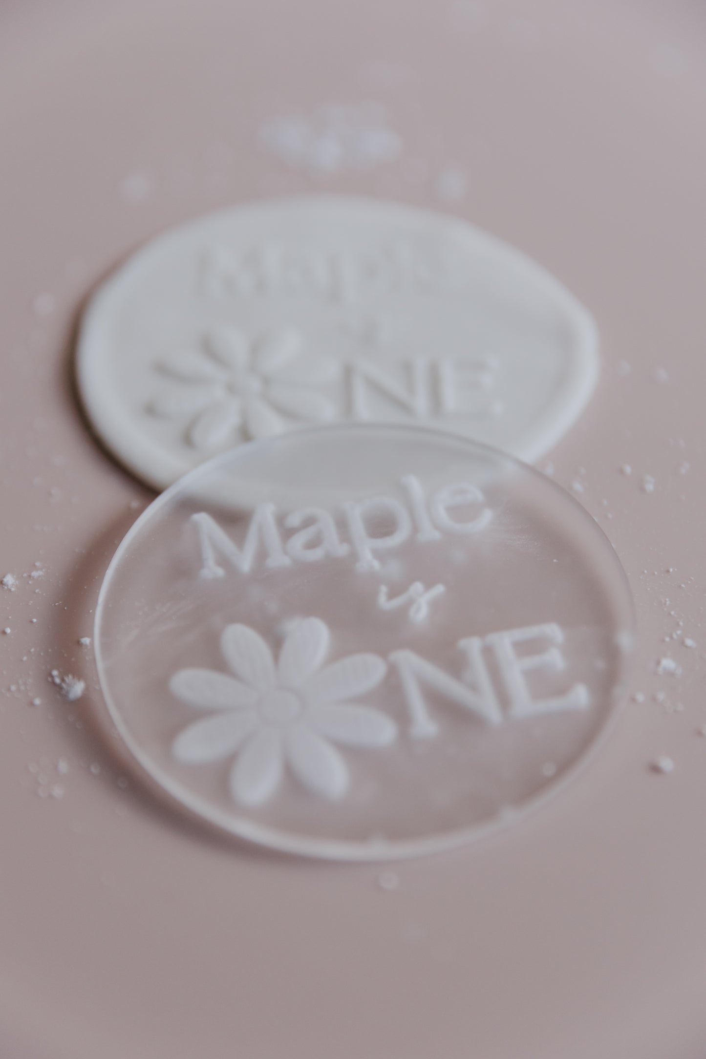 1st Birthday Cookie Fondant Stamp - Daisy