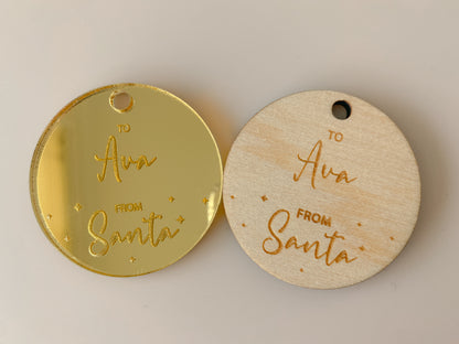 Christmas Present tags - From Santa