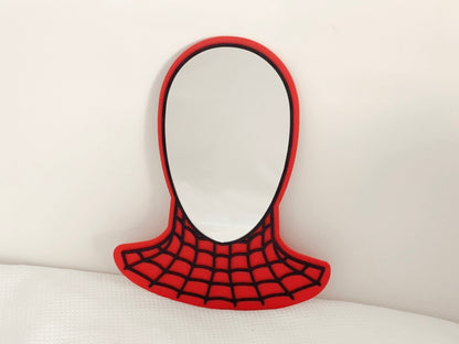 Spiderman style Kids bedroom mirror, mirror for boys room, superhero mirror