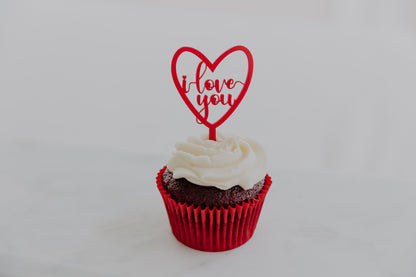 Valentine's Day I love you Mini Cake Topper