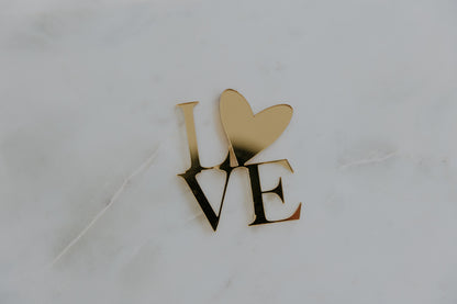 Valentine's Day Cake Charm - "LOVE"