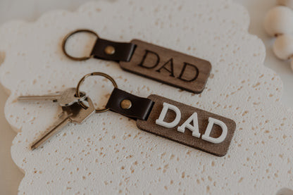 Wooden keyring for Dad - Father's Day Gift