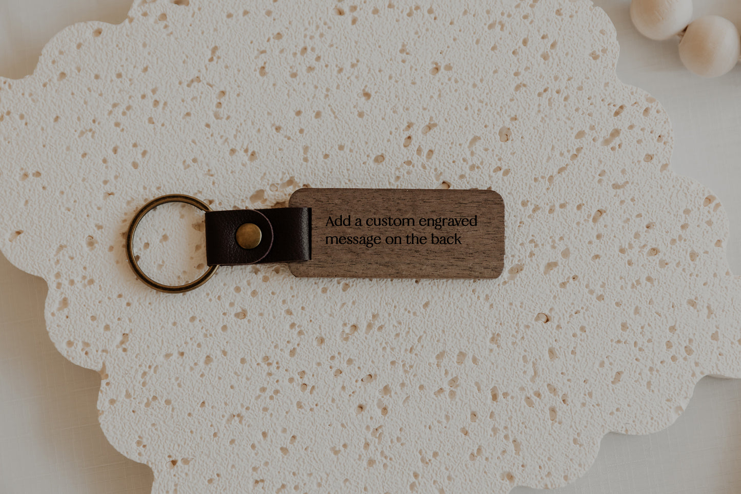 Wooden keyring for Dad - Father's Day Gift