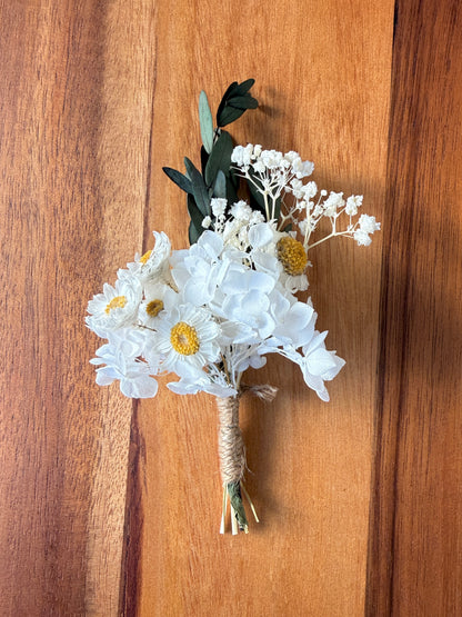 Dried Flower Posy Baby Name Plaque - Arch Wood and Acrylic