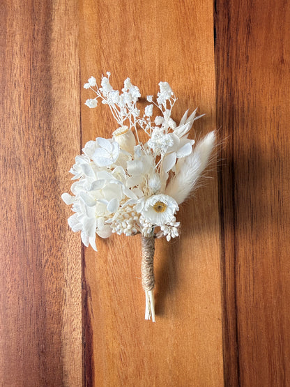 Dried Flower Posy Baby Name Plaque - Arch Wood and Acrylic