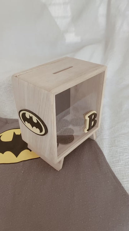 Money Box Piggy Bank personalised - Batman