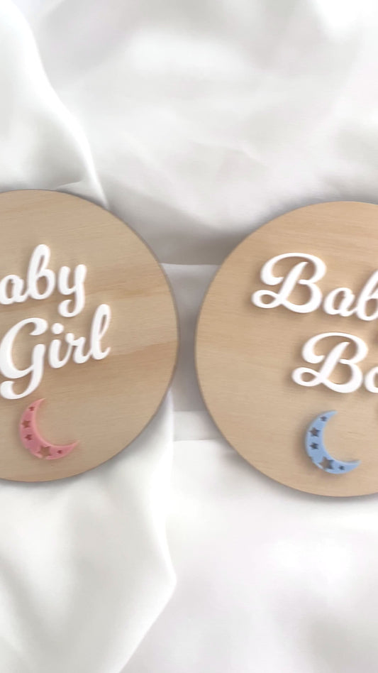 Baby Boy/Girl Announcement Disc Bundle